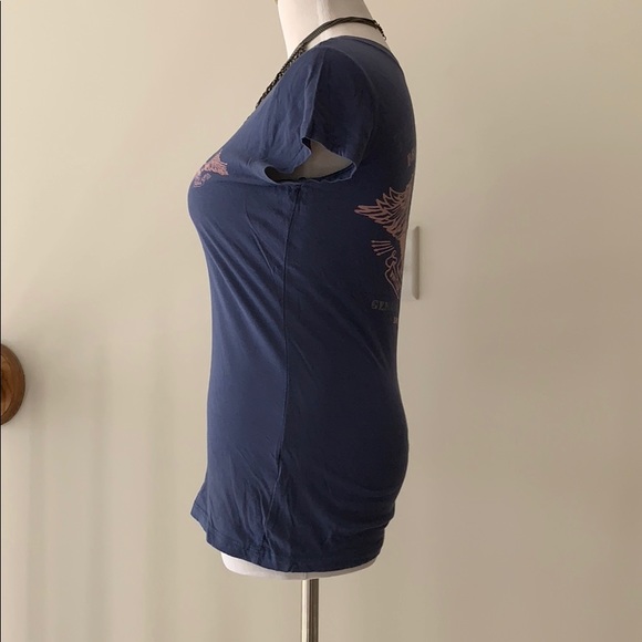 True Religion Women’s tee T-shirt blue and pink - Picture 5 of 5